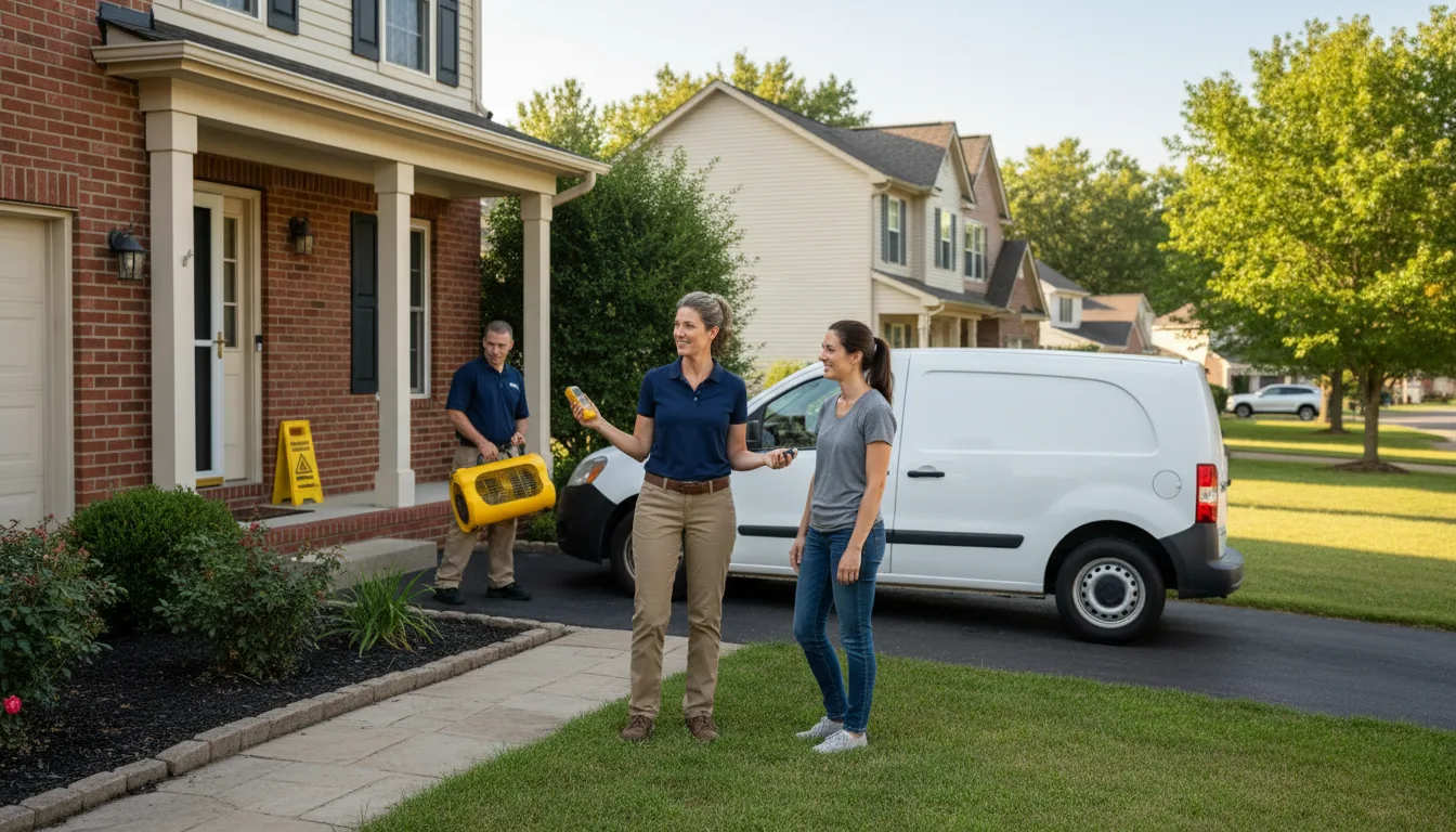 Residential water damage restoration in Pine, CO